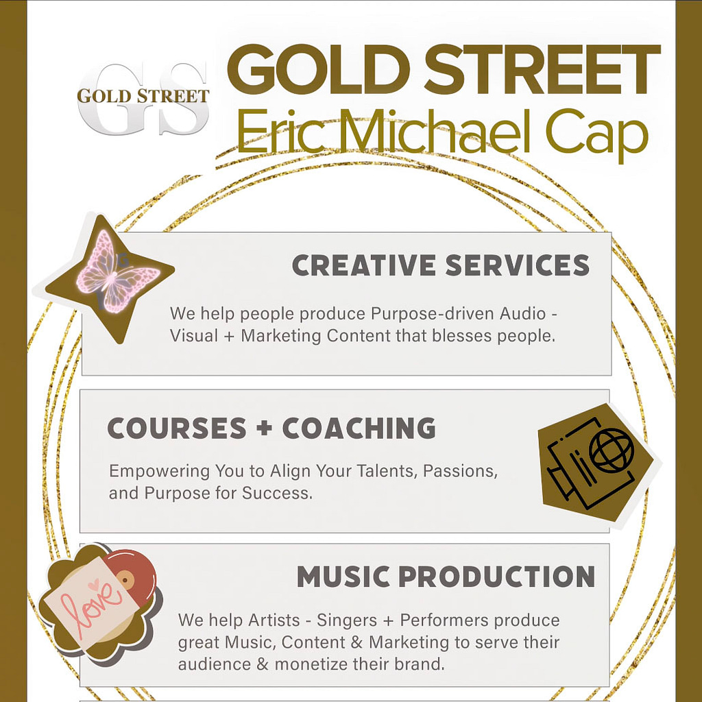 Gold Street Creative Services flyer