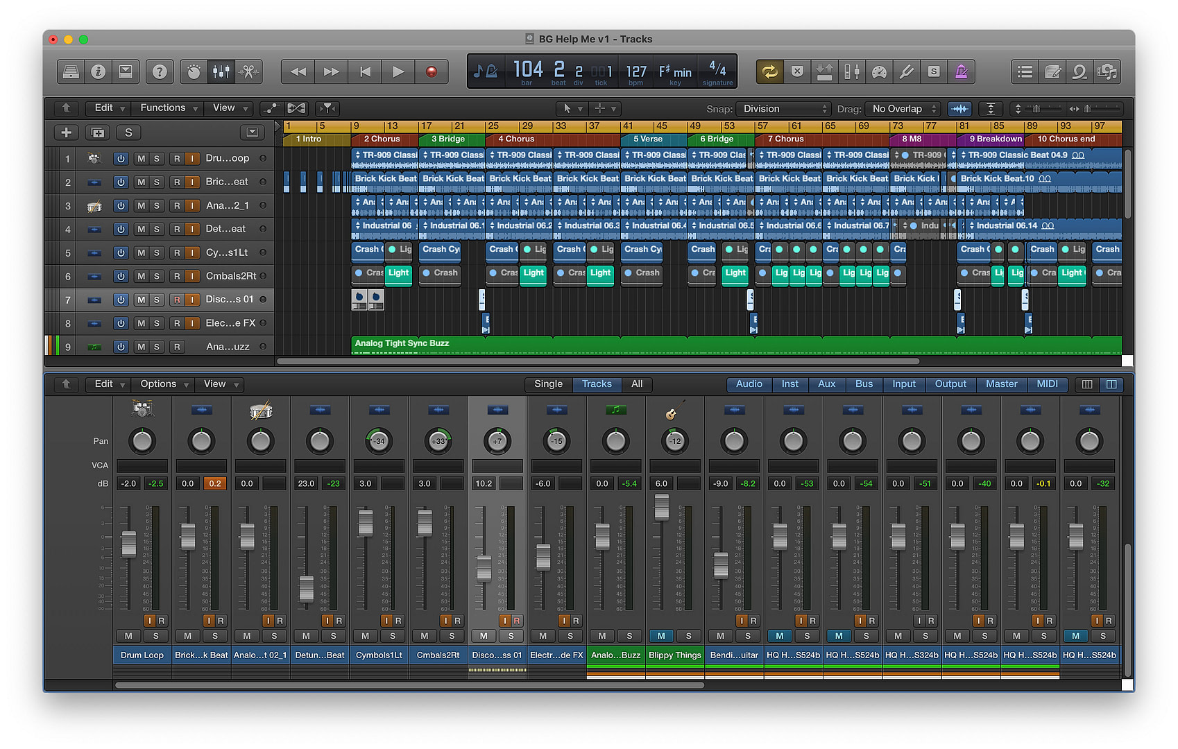 General Groove kpop remix Logic Pro mixer