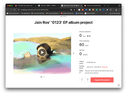 Jain Ros 0123 EP Album project